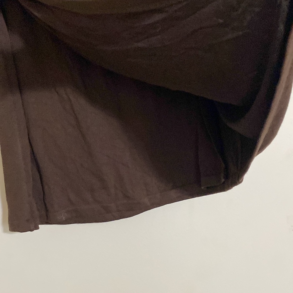 Vince Falda fruncida Brown Women Skirt S asymmetrical pull on elastic event Y2K - Picture 3 of 9